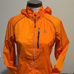 Women's Millet Adventure Travel Orange Hooded Jacket